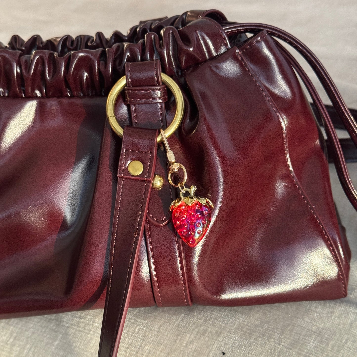 Strawberry Bag Charm